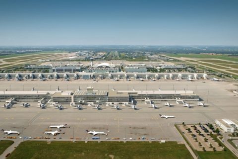 Das neue Passagiergebäude am Münchner Flughafen nimmt am 26. April den Betrieb auf. Foto: MUC