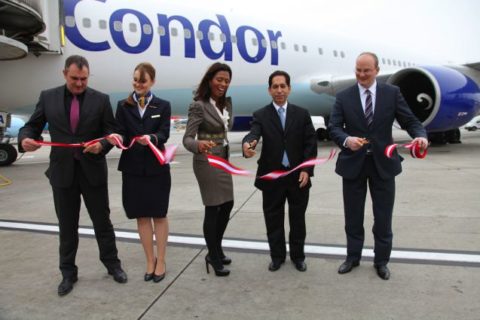 Erstflug von Wien nach Punta Cana (Foto: obs/Condor Flugdienst GmbH)