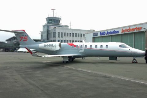 Zwei Geschäftstermine irgendwo in Europa innerhalb weniger Stunden: Flugzeuge wie der neue Learjet 75 machen's möglich. Foto: Aeroscope