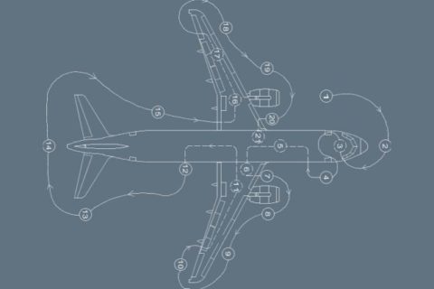 Die Pilotenfrage: Welchen Weg absolviert der Pilot vor dem Start um das Flugzeug herum? Grafik: Airbus