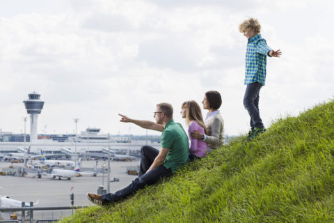 Der Besucherpark gibt einen Einblick in das Geschehen des Münchner Flughafen. Bild: Flughafen München GmbH