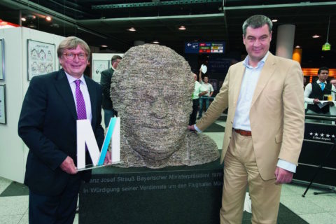 Zum 100. Geburtstag von Franz Josef Strauß. Bild: München Airport