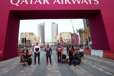 Qatar Airways ist neuer Hauptsponsor der Formel 1. Das wurde groß in Doha gefeiert.