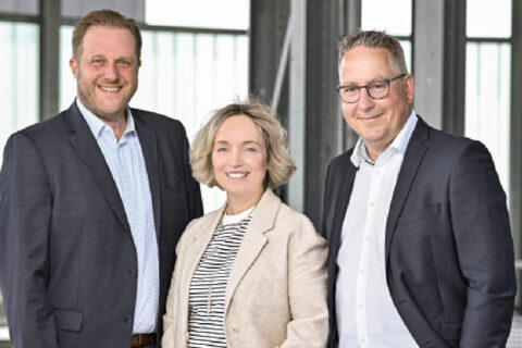 Die neue Geschäftsführung der Tochtergesellschaften (v.l.): Heiko Gerstenkorn, Sandra Ehbrecht und Uwe Heyne.