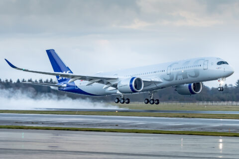 SAS betreibt Airbus A321LR, A330-300 sowie A350-900 (Foto) auf der Langstrecke.