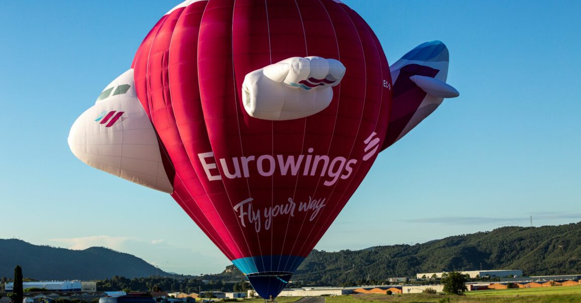 So sieht der neue Eurowings-Heißluftballon auf Mallorca aus.