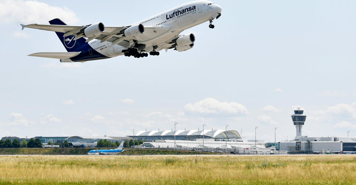 Weniger Langstrecke von Lufthansa ab dem Flughafen München im Winter.