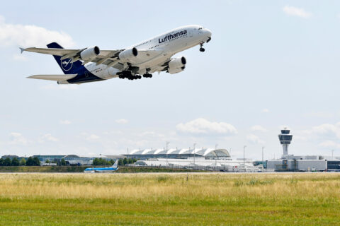 Weniger Langstrecke von Lufthansa ab dem Flughafen München im Winter.