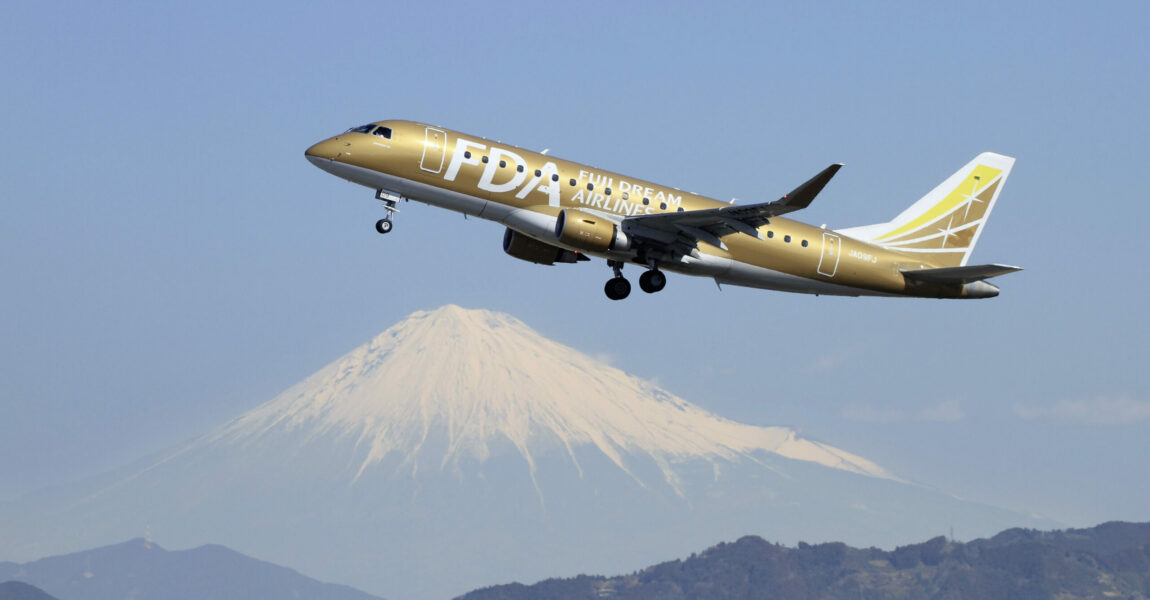 Der heilige Berg Fuji stand Pate für den Namen der 2008 gegründeten Regionalairline.