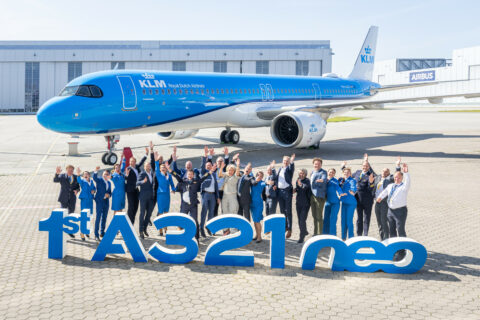 Erste A321neo für KLM.