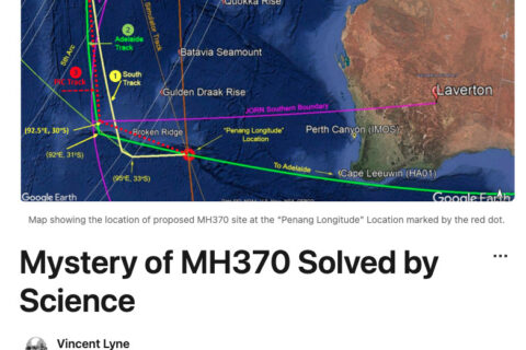 Flug MH370: Der australische Forscher Vincent Lyne glaubt, das Rätsel um die verschollene Boeing 777 gelöst zu haben. Seine Theorie hat er auf LinkedIn gepostet.