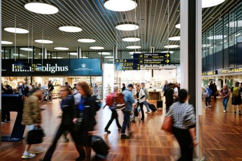 Ansturm am Flughafen Kopenhagen.