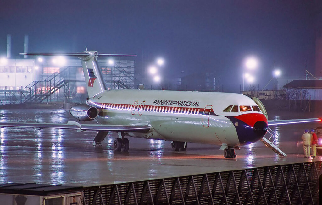 Die Unglücksmaschine mit der Kennung D-ALAR im Dezember 1970 auf dem Airport Stockholm-Arlanda.