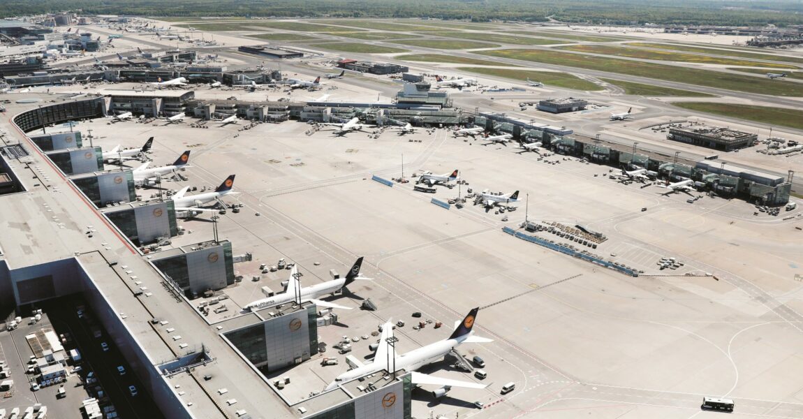 Vorfeld am Flughafen Frankfurt.