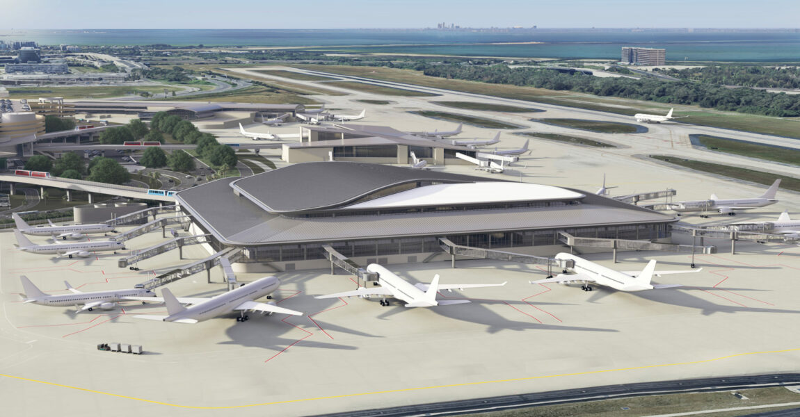 Der Flughafen Tampa plant momentan ein neues Terminal 