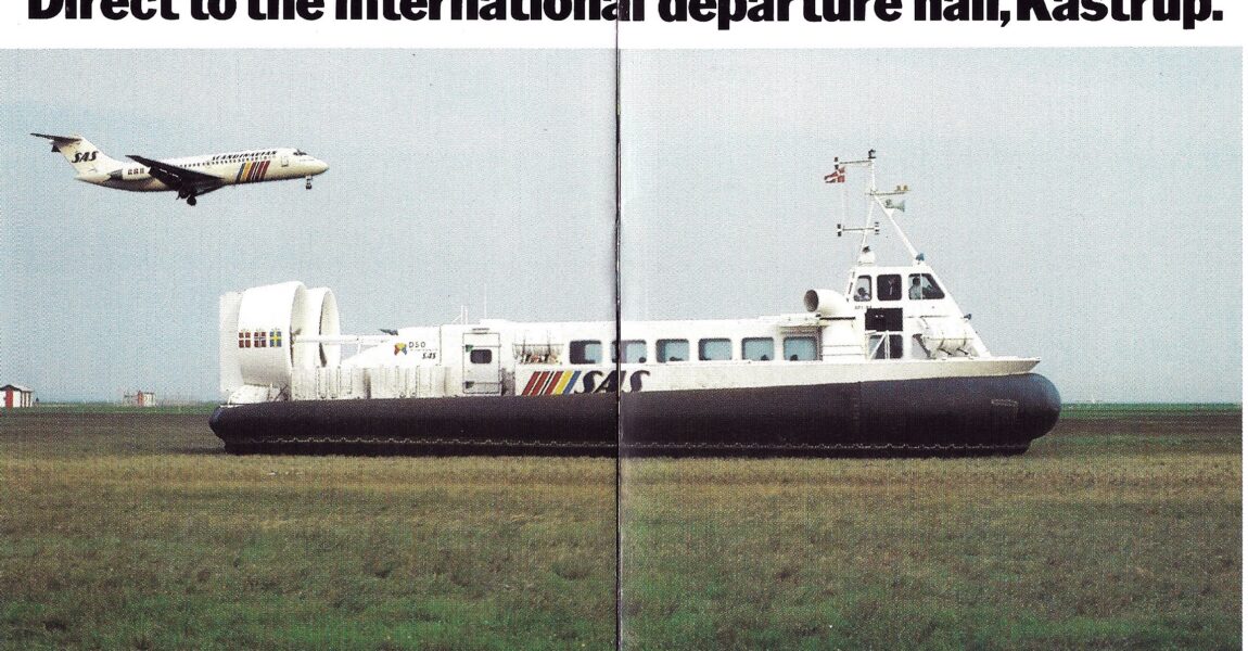 Die Hovercraft von SAS waren tatsächlich an einem Airport unterwegs.