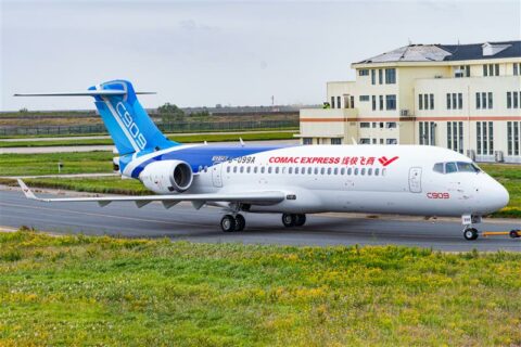 Aus der Comac ARJ21 ist jetzt die Comac 909 geworden.