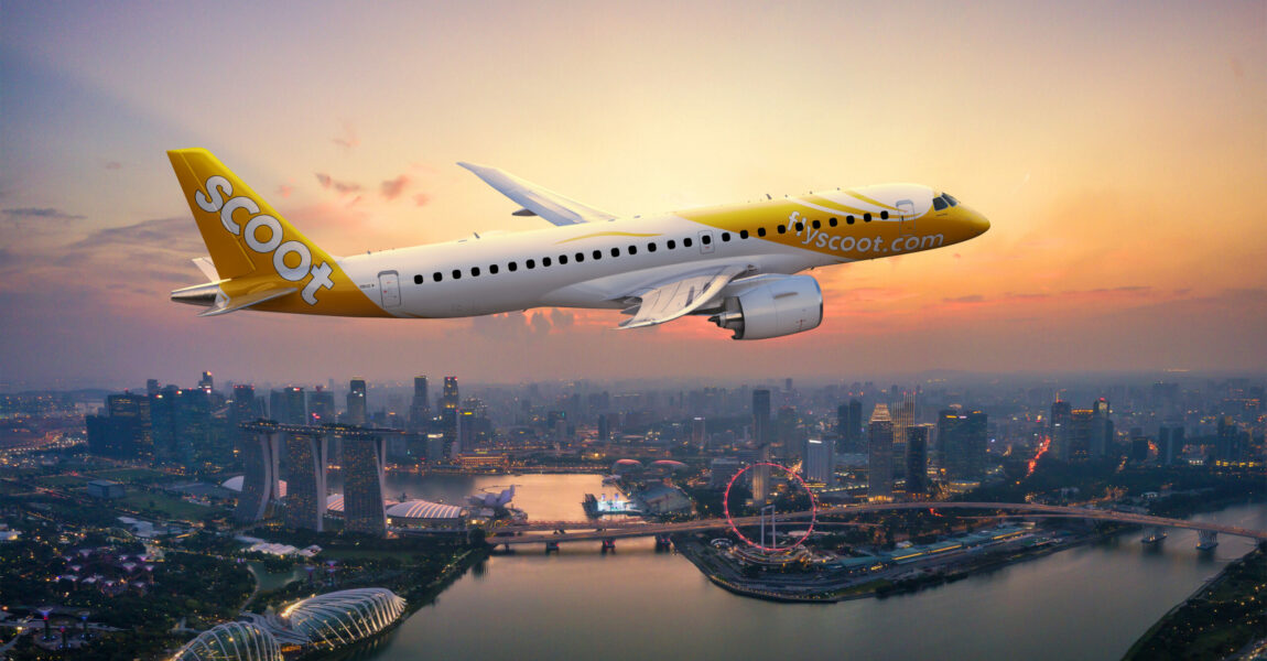 Scoot setzt erst seit wenigen Monaten Embraer E2 ab Singapur ein.