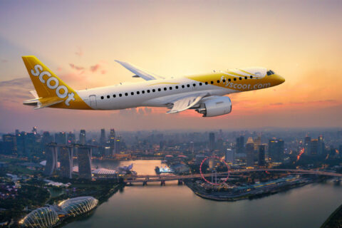 Scoot setzt erst seit wenigen Monaten Embraer E2 ab Singapur ein.