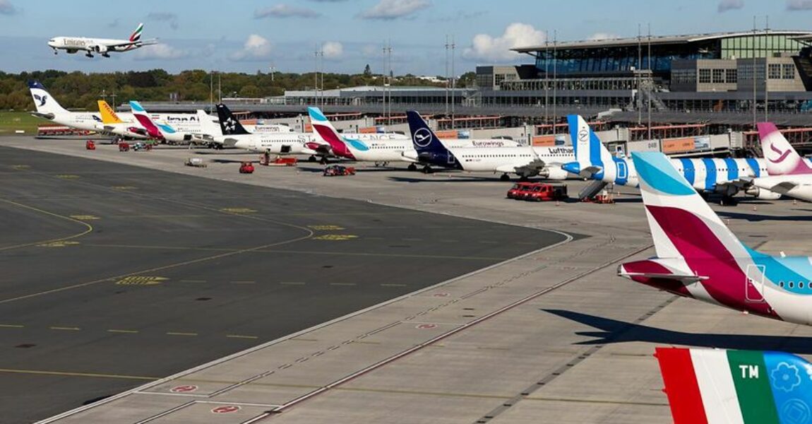 Vorfeld Hamburg Airport.