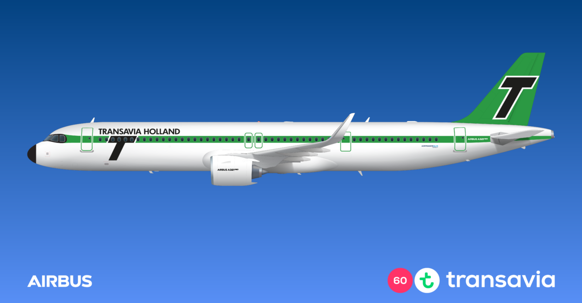 A321neo von Transavia in Sonderlackierung.