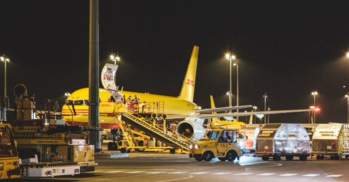 Europäisches Luftfrachtdrehkreuz: DHL am Flughafen Leipzig.