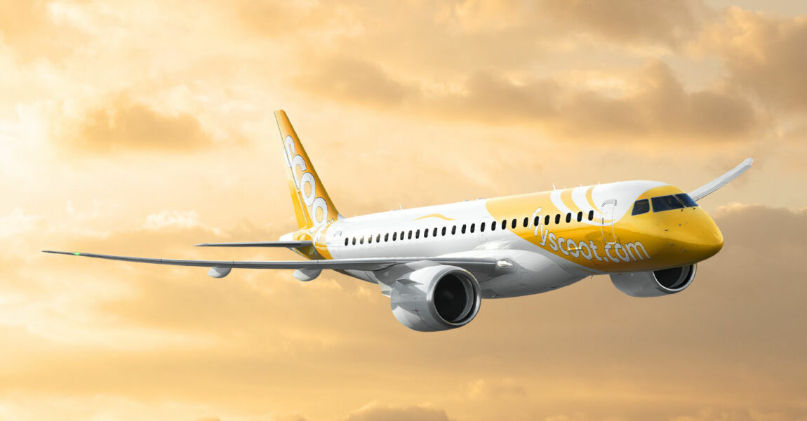 Die Embraer E190-E2 von Scoot.