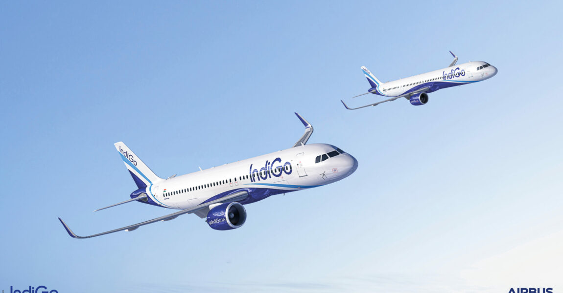 Indigo hat hunderte Airbus A320neo, A321neo und A350 bestellt.